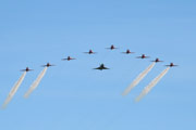 Typhoon F2 ZJ926 and the Red Arrows
